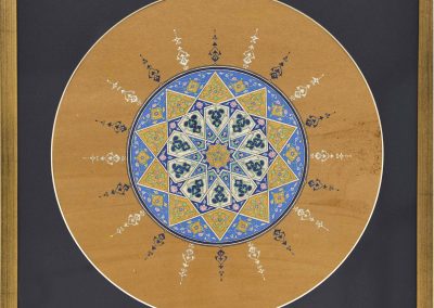 Tief, Köln 2021 Gouache auf Papier Aya Deniz, Tezhip Kunst