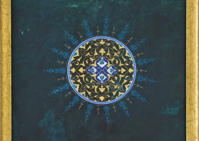 Das Auge, Köln 2020 Gouache und Gold auf Papier Aya Deniz, Tezhip Kunst