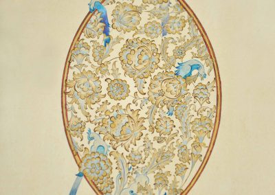 Hidden Figures, Köln 2021 Gouache und Gold auf Papier Aya Deniz, Tezhip Kunst