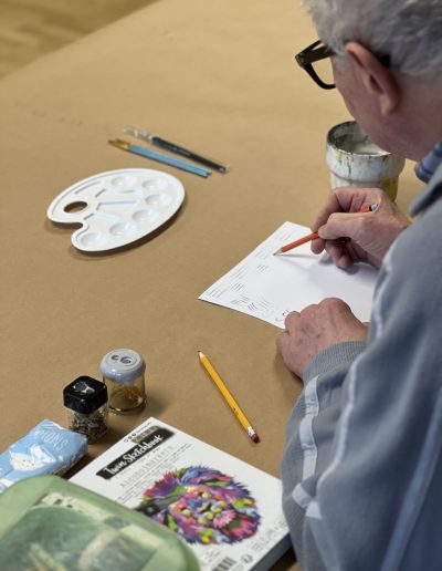 Teilnehmer im Tezhip Workshop bei Aya Deniz Tezhip Kunst