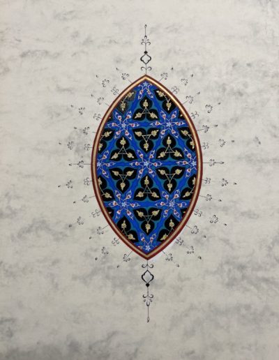 Angel, Bamberg 2019 Gouache auf Papier Aya Deniz, Tezhip Kunst