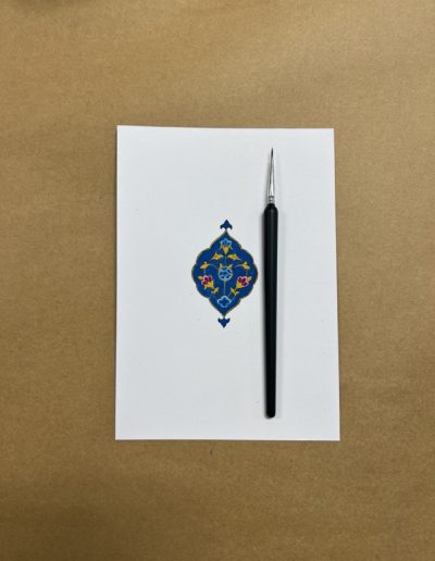 Ein Musterwerk im Tezhip Workshop bei Aya Deniz Tezhip Kunst