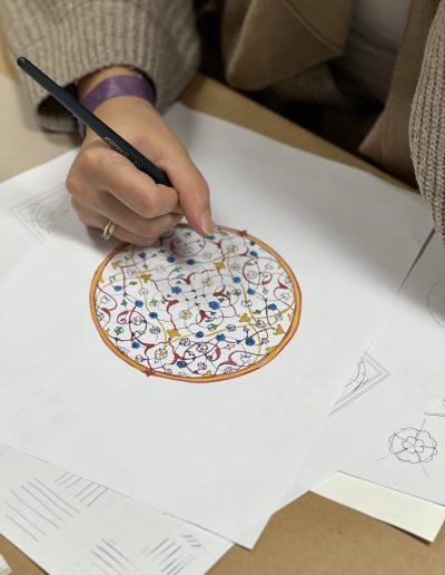 Mallomposition im Tezhip Workshop bei Aya Deniz Tezhip Kunst